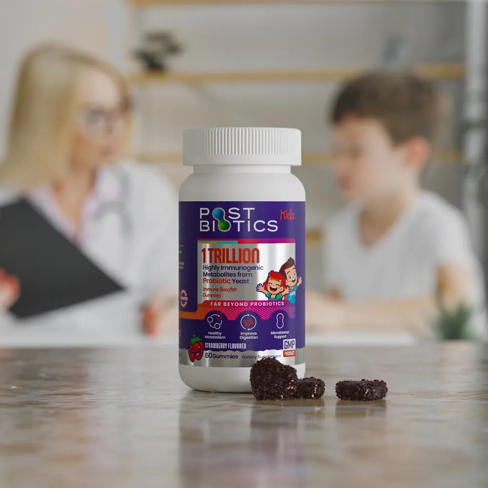 Postbiotics Kids - 60 Strawberry Gummies
