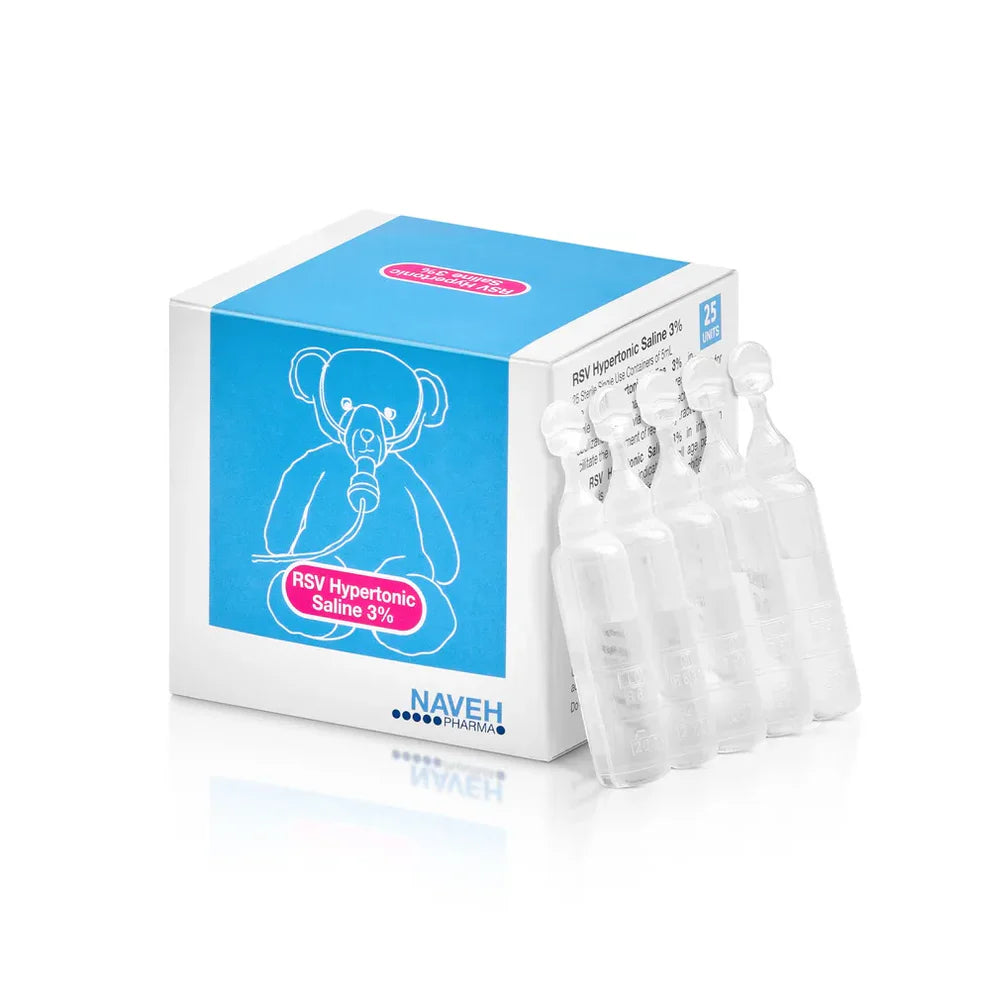 Saline Solution for Respiratory Relief (25 Vials)
