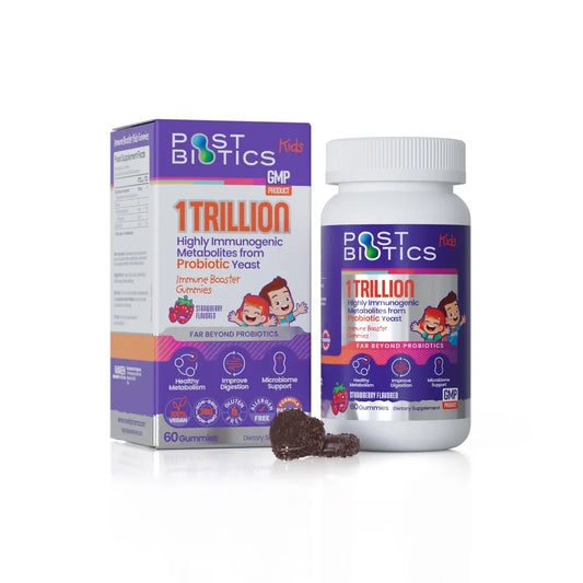 Postbiotics Kids - 60 Strawberry Gummies