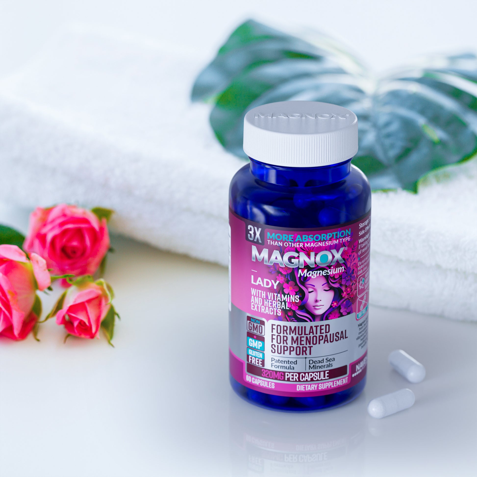 Magnox Lady new - 60 Magnesium Capsules (Copy)