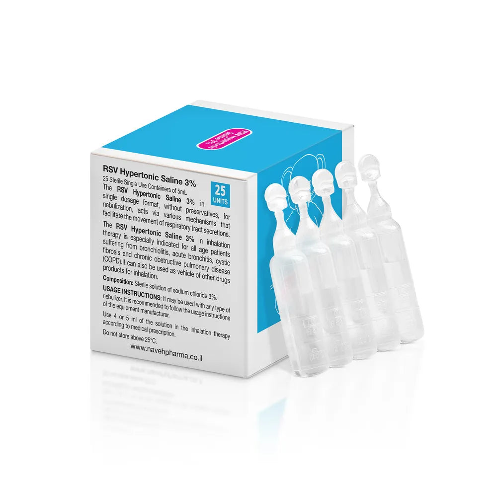 Saline Solution 3% for Daily Inhalation (25 Vials)