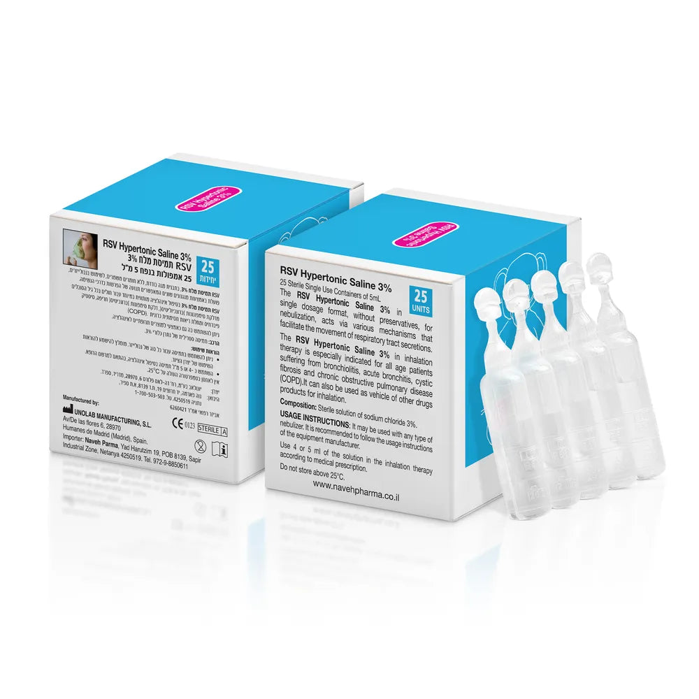 Saline Solution 3% for Daily Inhalation (25 Vials)