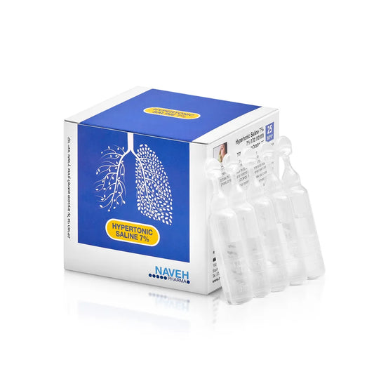 Saline Solution 7% for Respiratory Relief (25 Vials)